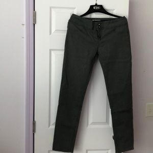 Grey slim keg pants